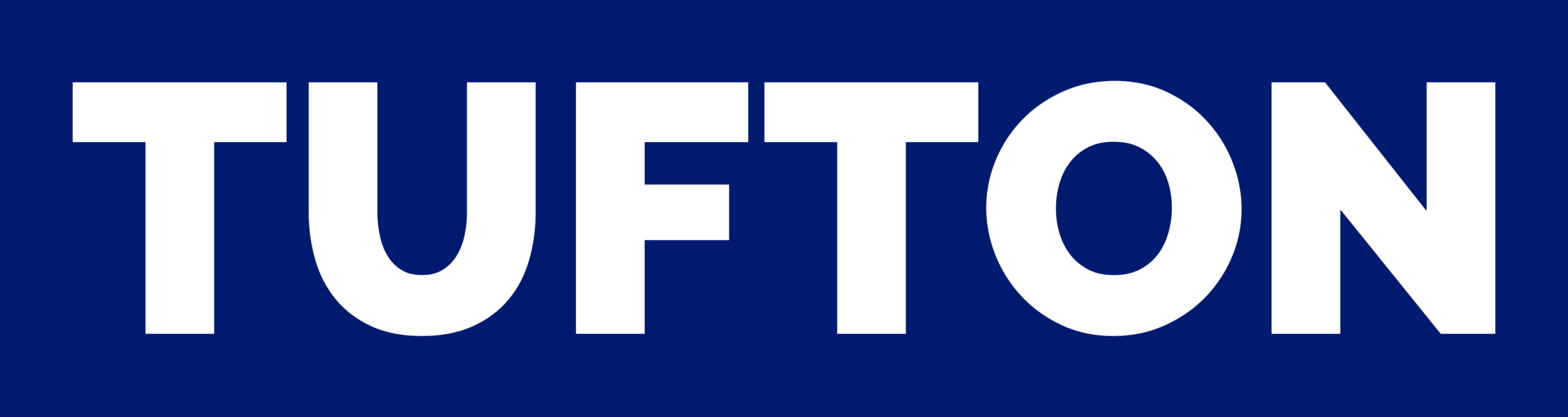 logo tufton on blue